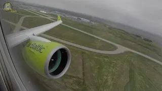 A220-300 Takeoff from Airbus Canada Factory for Montreal to Riga Delivery Flight!!!  [AirClips]