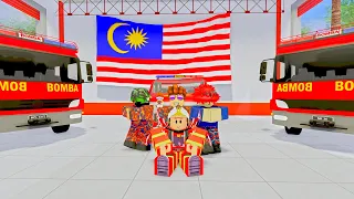 Konvoi Balik Kampung Kelantan Menggunakan Jentera Bomba!!! (Roblox Malaysia)