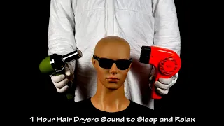 Two Hair Dryers Sound 33 | Visual ASMR | 1 Hour Soothing White Noise to Sleep and Relax