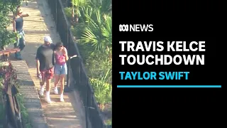 Taylor Swift's boyfriend Travis Kelce touches down in Sydney ahead of popstar's concerts | ABC News