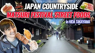 Incredible Street Foods at Hida Takayama Festival, Japan's Oldest Castle and Traditional Town Ep.372