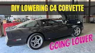 DIY lowering C4 corvette 2 inches