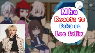 Mha reacts to deku’s future as lee Felix//stray kids//part 2//short because storage//kinda izuocha//