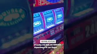 $5,000.00 Tip on a $240,000.00 Jackpot.  $300 per spin 5 spins.