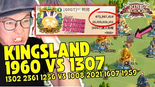 LIVE KINGSLAND WAR KVK 1960 vs 1307 | 60GT SWARM : ON | Governor vs Dragothien | Rise Of Kingdoms