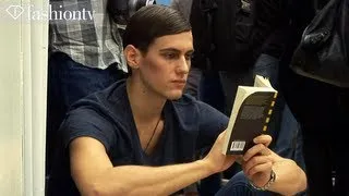 Male Models Backstage at Iceberg Fall/Winter 2013-14 | Milan Men's Fashion Week | FashionTV