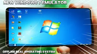 💥New Windows 7 Emulator For Android | Offline Real Operating System | All PC Games Smoothly Running