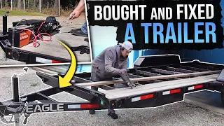 I Repaired My TOTALED Car Trailer!!!