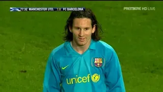 Lionel Messi vs Manchester United (UCL) 2008-2009 English Commentary HD🔥🔥