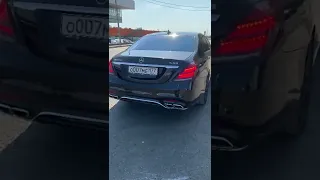 Выхлоп Mercedes S63AMG