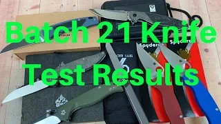Batch 21 Knife Test Results