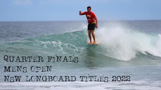 Mens Open Quarter Finals - NSW Longboard Titles Birubi 2022