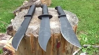 Big Ontario Knives SP53, SP10, and SP5 vs. Pallet