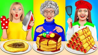 Tantangan Masak Aku vs Nenek | Perang Dapur dengan Hack Rahasia Parenting oleh Mega Game