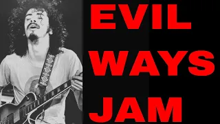 Evil Ways Santana Style Latin Rock Guitar Backing Track (G Minor)