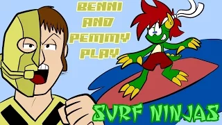 Benni and Pemmy Play Surf Ninjas