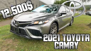 Стоит ли брать такие авто? #TOYOTACAMRY 2021 SE 12500$. Авто из США.