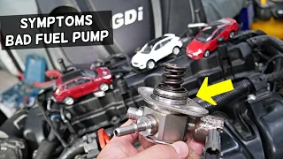 SYMPTOMS OF BAD DIRECT FUEL INJECTION FUEL PUMP HYUNDAI KIA 2.4 GDI ENGINE