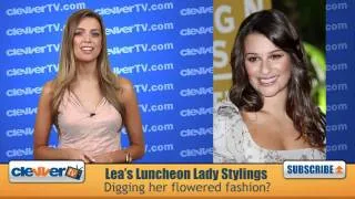 Lea Michele Fashion Recap: HFPA Luncheon
