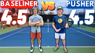 USTA 4.5 Baseliner vs USTA 4.5 Pusher!