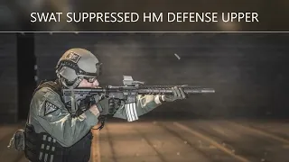 HM DEFENSE Suppressed AR15 M16 Upper ran by SWAT