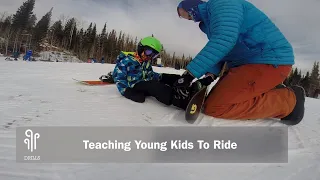 How To Teach Young Kids To Snowboard