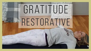 Restorative Yoga for Gratitude | Yoga with Melissa 583