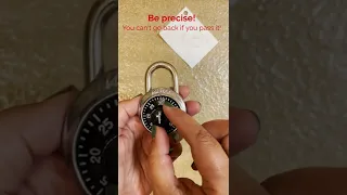 How to Open a Combination Lock (English)