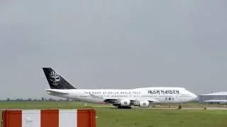 Ed Force One | Iron Maiden | Landing | EMA | B747 | TF-AAK