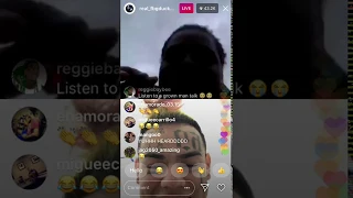 TEKASHI 69 RUNS OFF LIVE WITH FBG DUCK.....DUCK SAY HE DONT WANNA TALK DAT GROWN MAN SHIT..."