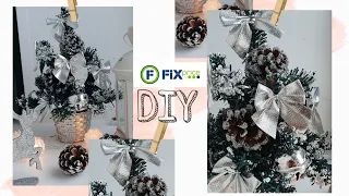 DIY FIX PRICE | переделка ёлочки фикс прайс | новогодний декор