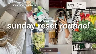 my PRODUCTIVE sunday reset routine!🧺 getting my life together, deep cleaning, errands, & reading!