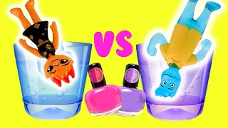 Disney Pixar Elemental Movie DIY Color Changing Nail Polish Custom! Crafts for Kids with Ember