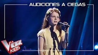 Emma García  - 'Warrior' | Blind auditions | The Voice Kids Antena 3 2023