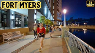 Fort Myers Florida - Walking Tour At Night
