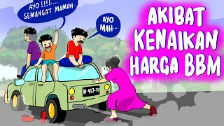 Emak - Emak GAK ADA OBAT 😅 NEKAT DORONG MOTOR PULUHAN KILOMETER - Kartun Lucu Indonesia #trending