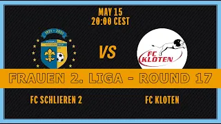 FRAUEN 2. LIGA. Tour 17. FC Schlieren 2 - FC Kloten