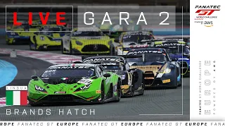 LIVE | Gara 2 | Brands Hatch | Fanatec GT Europe 2024 (Italiano)