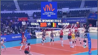 VNL 2022 China vs Belgium Womens Highlights Week 2, Li Yingying Best Player #volleyball