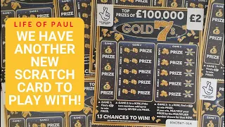 Brand New £2 Lottery Scratch Cards. £20 of the Gold 7s scratch cards, a fun looking new card.