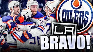 EDMONTON OILERS ELIMINATE THE LA KINGS: KAILER YAMAMOTO SAVES STUART SKINNER FROM EMBARRASSMENT—NHL