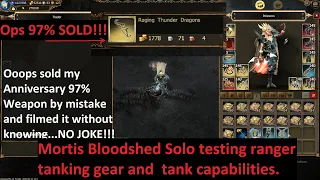 Drakensang Online - Accidentally Soldl 97% Anniversary Weapon+Mortis  Solo Ranger Tanking Blood Test