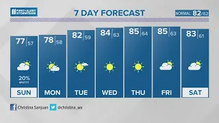 Cooler with a spot shower today | Sept. 17, 2023 #WHAS11 7 a.m. Weather