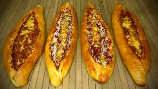 Do you have some minced meat? The minced meat recipe will surprise everyone! Turkish Pizza Pide!