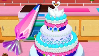 Fun 3D Cake Cooking Game My Bakery Empire Color, Decorate & Serve Cakes - Swan & Heart Cake Creation