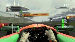 F1 2011 Gameplay [I Am No Expert ep. 3] - China - 20% Race (condensed)
