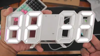 LED Digital Clock (Tagalog) with Thermometer Php325 ($7) Settings Explained