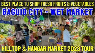 BAGUIO CITY Wet Market Tour 2023 | Visit to HILLTOP & HANGAR MARKET - Cheap Vegetables, Seafood Etc.