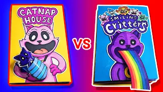 Poppy Playtime Chapter 3🧺 vs Poppy Playtime Chapter 3🍔 (Game Book Battle, Horror Game, Paper Play)