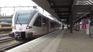 Veolia GTW 652 vertrekt uit Station Maastricht